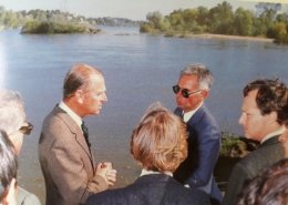 Photo du Prince Philip au Bec d'Allier en 1988