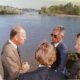 Photo du Prince Philip au Bec d'Allier en 1988